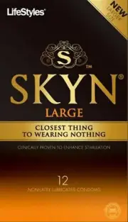 Ansell Skyn Large Non-Latex Condoms