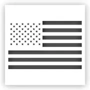 American Flag USA Stencil - Choose a Size - Laser-Cut Reusable Plastic