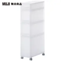 在飛比找momo購物網優惠-【MUJI 無印良品】PP附輪收納箱/2號