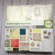 We R Memory Keepers ANTHOLOGIE 75+ Piece CraftPaper Pack Kit With Storage Folder