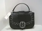 Brand new with tags Michael Kors Viola Studded Flap Messenger Crossbody Bag BLK