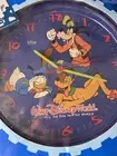Round Plastic Decor. Wall 10" Clock Donald Goofy Pluto All The Fun In The World