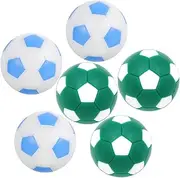 Kisangel 6pcs Tabletop Foosball Balls Replacement Mini Soccer Game Balls for Standard Football Tables Smooth Rolling Design Fun Table Game Accessory