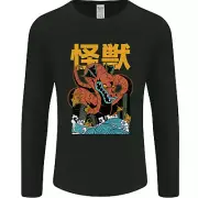 Kaiju Dragon King Ghidorah Japanese Monster Mens Long Sleeve T-Shirt