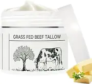 Beef Tallow for Skin, Beef Tallow Grass Finished Organic Tallow Face Moisturizer, Beef Tallow, Beef Tallow Balm Whipped Tallow Face Cream Moisturizer for Body Lotion (1.7OZ)