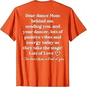 [Sojlreurs] Funny Retro Dear Dance Mom Behind Me Sending You (ON Back) T-Shirt