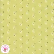 Moda CHRISTMAS FIGS II 20352 33 Green Lime Floral Tonal FIG TREE Quilt Fabric