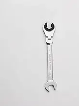FLZOSPER 24mm Metric Fix Tubing Wrench，Flex-Head Gear Wrench, Ratcheting Fix Combination Wrench Spanner