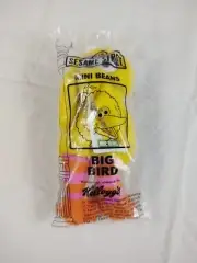 Vintage 1999 Kellogg's Plush Toy Mini Beans Big Bird Sesame Street New Sealed