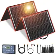 160W 18V Portable Solar Panel Kit, Folding Solar Charger