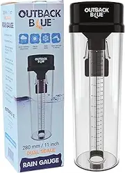RAIN Gauge 10 inch Capacity Large Outdoor Rainfall Gauge with Mounting Bracket - Ideal Rain Measurement Tool for Weather Watchers & Garden Enthusiasts.
