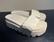 Women Summer Wedge Thick Slippers Mules Platform Sandals Beach Shoes Garden Shoe