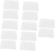 NOLITOY 12 Pcs Transparent Quail Egg Storage Box Food Grade Pet Carrier for Refrigerator Kitchen Compact Egg Tray for Trips Camping Picnics