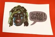THE MIGHTY BOOSH OLD GREGG Vinyl Sticker “I’m Old Gregg!”
