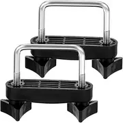 CRILSTYLEO 2pcs Roof Mount Bracket Durable Car Rack Fixator Clamps for SUV Truck Roof High Strength Non Slip Coating Aerodynamic Design for Secure Luggage Transport