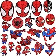 20PCS The Amazing Patches Iron on Patches for Clothing Decorative Patches Embroidered Sew On Cartoon Anime DIY Patches Applique Patch Repair
