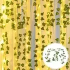 2M LED Artificial Fairy String Lights Leaf Garland Xmas Lamp Wedding Party ☠