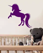 Vinyl Wall Decal Cartoon Magic Unicorn Fairy Tale Stickers (2745ig)
