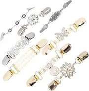 ABOOFAN Vintage Sweater Clip Set 8pcs Retro Cardigan Clips for Women for Scarves Chic and Beautiful Accessory