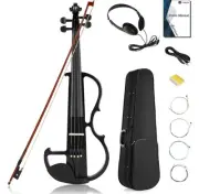 Vangoa Electric Violin 4/4 Full Size Silent Violin Set for Beginner Adults Teens
