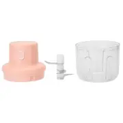 HD 250ml Pink Electric Meat Grinder Food Chopper Mini Kitchen Shredder USB