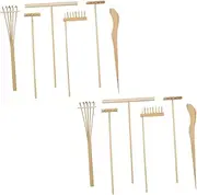 Totority 2 Sand Table Accessories Zen Garden Kit Bonsai Tools Zen Garden Accessories Mini Zen Garden Tool Mini Zen Garden Rakes Sand Rake Mini Zen Garden Ornaments Sandbox Bamboo