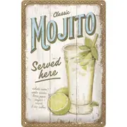 Nostalgic-Art 20x30cm Metal Sign Mojito Served Here Medium Home/Office Decor