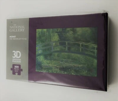 National Gallery 3D Lenticular Puzzle 500 Piece: The Water Lily Pond Monet
