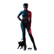 Catwoman Mini Cardboard Cutout from The Batman Red Blue Style Zoe Kravitz