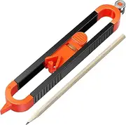 1Pc/2Pcs Precise Contour Scribe Tool Adjustable Contour Gauge Scribe Tool with Pencils Woodworking Edge Corner Measuring Profile Duplicator Irregular Shape Duplicator for Carpenter Fulasun ZiWZzEi