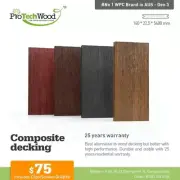 AU Certified Brown Composite Decking WPC Wood plastic 15 Years Warranty!!!