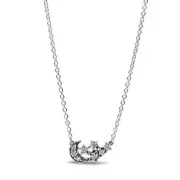 Pandora Sparkling Moon & Star Collier Necklace 392991C01-45 - Sterling Silver, C