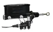 Wilwood HV Tandem M/C Kit w L/H Bracket & Prop Valve 7/8in Bore Black-W/Push. Ea