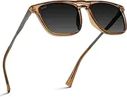 [WearMe Pro] Premium Polarized Double Bar Sunglasses for Men and Women UVA and UVB
