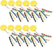 BELLIFFY 10pcs Fishing Line Stoppers Floating Beads for Angling Rubber Fishing Accessories Shape Stopper Beads