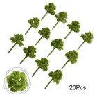 Model Tree Scenery 20Pcs Building Model HO Scale Park Scenery Plastic Tree