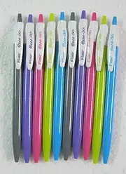 Flair Ezee Click Ball Point Pen - Blue (Pack of 10 Pens)