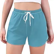 [ODAWA] Cream Quick-dry Shorts Womens Shorts with Pockets Athletic Shorts with Pockets for Workout Travel