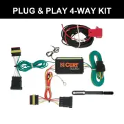 CURT 2012-2019 Fiat 500 All Custom Wiring Harness, 4-Way Flat Output