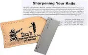 Genuine Arkansas Soft (Medium) Pocket Knife Sharpening Stone Whetstone 3 x 1 x 1/4 in Leather Pouch MAP-13A-L
