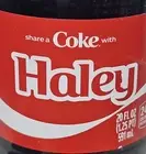 Share a Coke with Haley 2025 Personalized Gift Coca~Cola Bottle 20oz