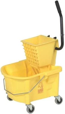 NEW SPLASH GUARD 226-312YW SIDE PRESS 26 QUART MOP BUCKET PAIL & RINGER 3742145