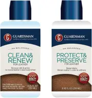 Guardsman Leather Care Bundle: Leather Cleaner and Leather Protector