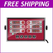 Professional LED Kitchen Timer - 6 Channels, Loud Alarm, Stainless Steel Design