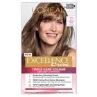L'Oreal Paris Excellence Creme Permanent Hair Colour - 7.1 Dark Ash Blonde