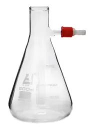 Eisco Labs 500ml Filtering Conical Flask, with Integral Plastic Side Arm