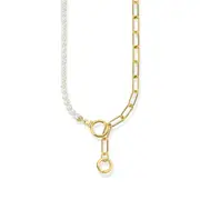 Buy Golden Necklace with freshwater pearls and zirconia by Thomas Sabo online - THOMAS SABO Australia