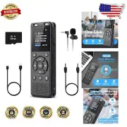 Ultra-Convenient 96GB Recorder: One-Click Recording & Extended Battery Life