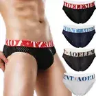 Mens Underwear Briefs Soft Underwear with Contour Pouch Briefs Mesh Underpants