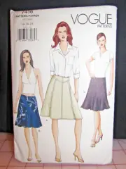 Elegant Flared Skirt Sewing Pattern Size 14-18 Vogue Uncut FF